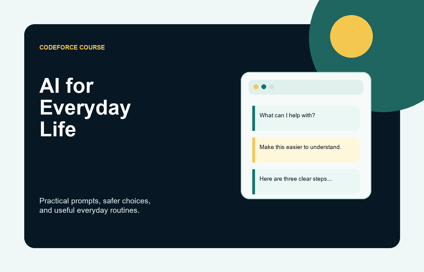 AI for Everyday Life - Online Course Access
