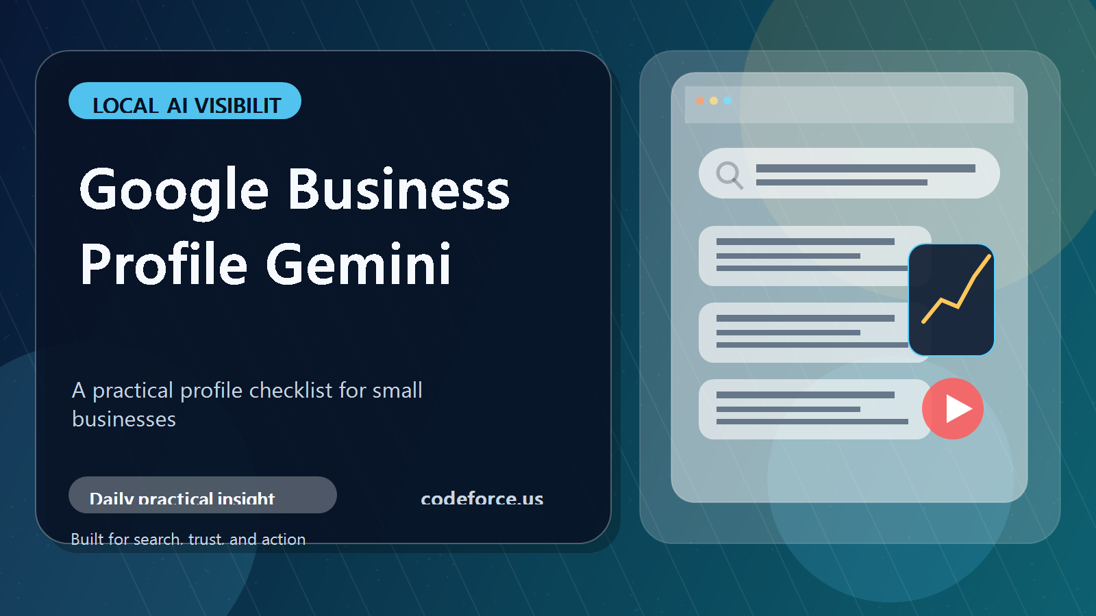 Google Business Profile Gemini checklist for local small businesses